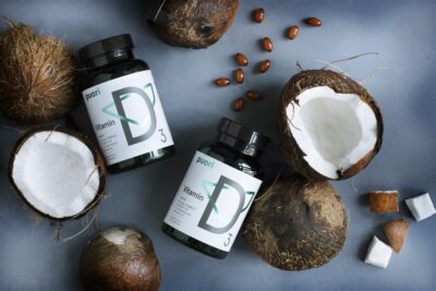 D3 Vitamin D3 mit kaltgepresstem Kokosöl 2500 IE - 120 Softgels – Bild 2